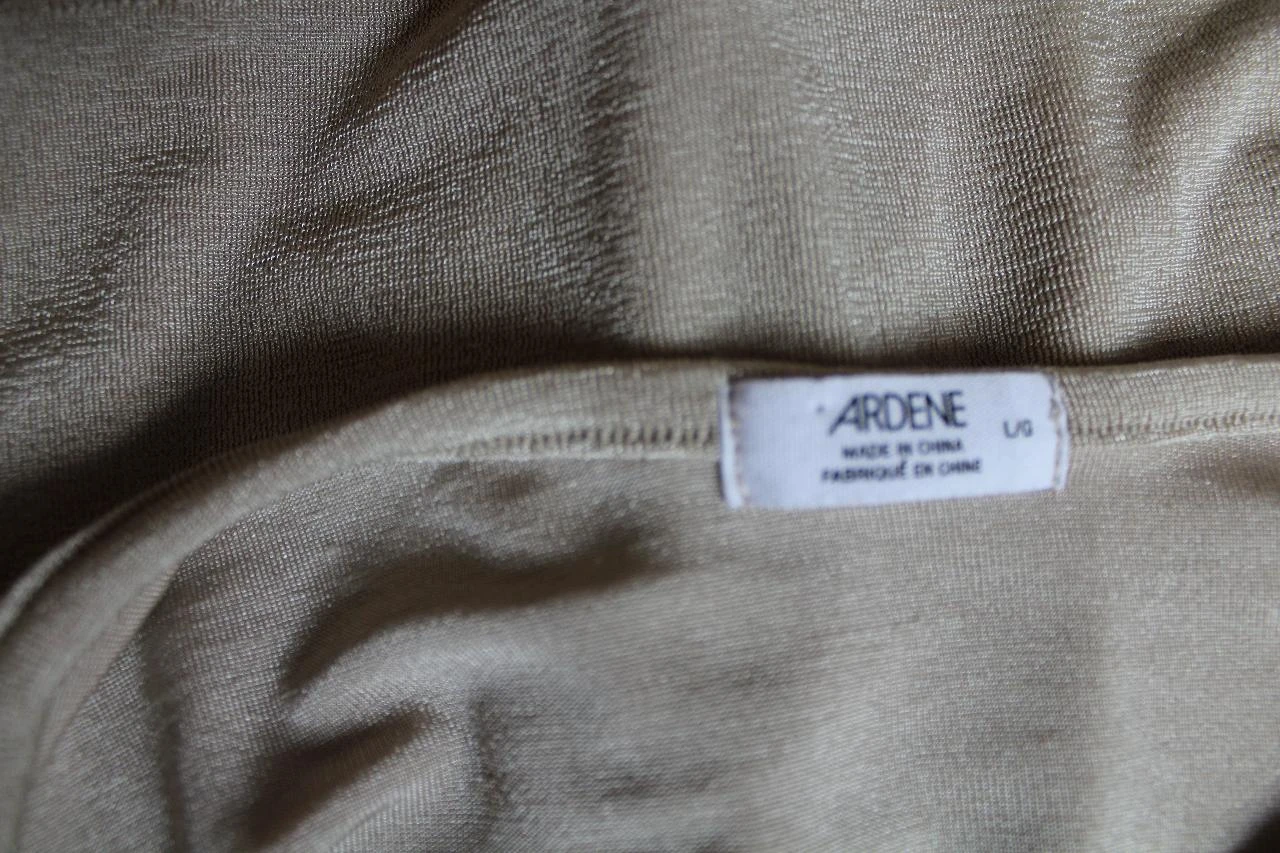 Top court/crop top Ardene beige irisé – photo 5